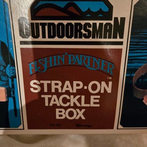 VTG Outdoorsman Fishing Partner Strap-On Tackle Box Waist Belt Fishing Tan - Picture 7 of 9